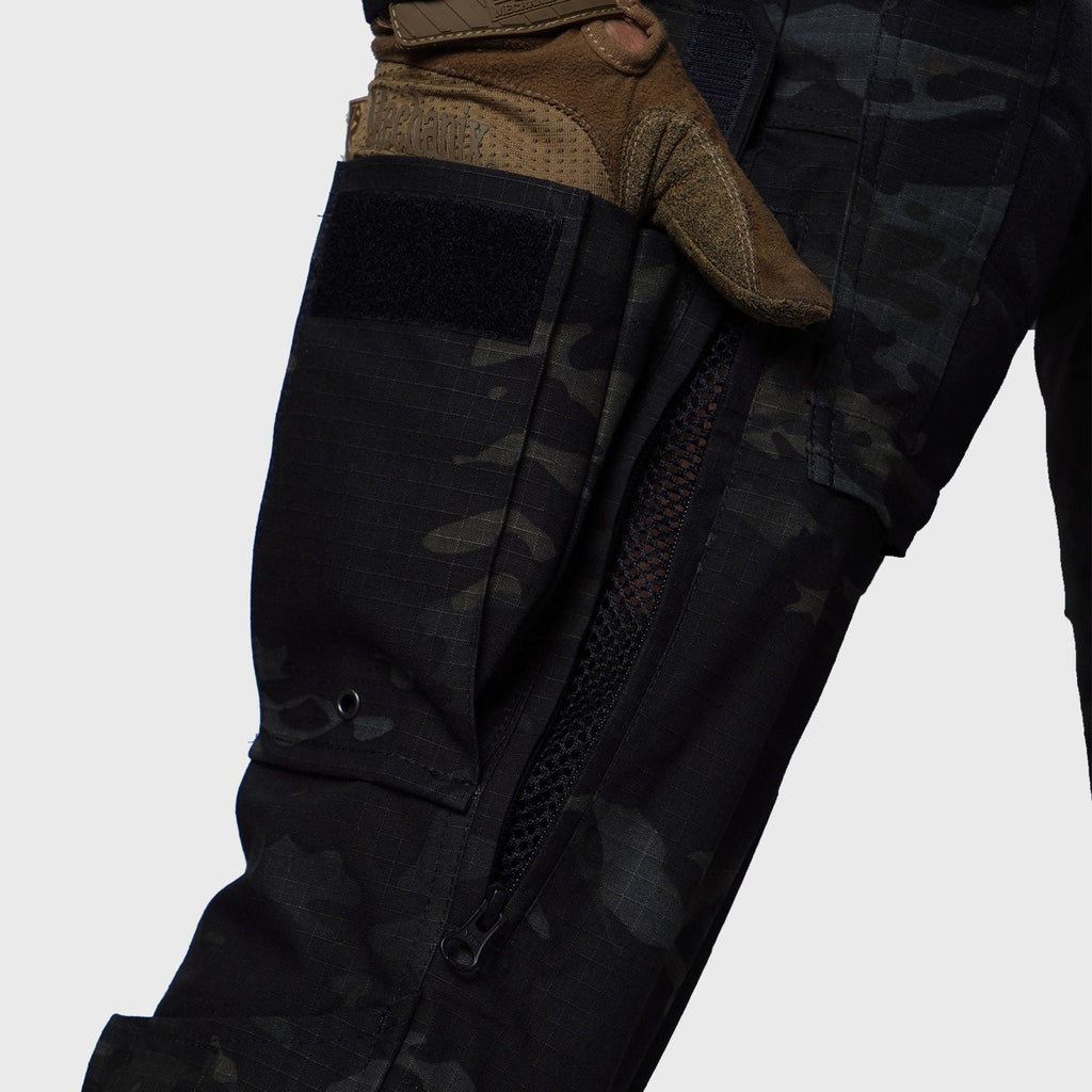 Pants with Kneepads Northwest Gears Multicam Black