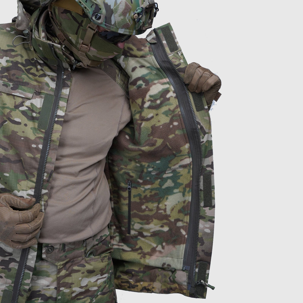 Tactical demi-season jacket with fleece Northwest Gears Multicam Ripstop