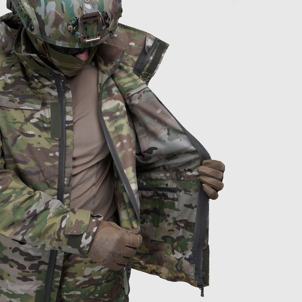 Tactical demi-season jacket with fleece Northwest Gears Multicam Ripstop