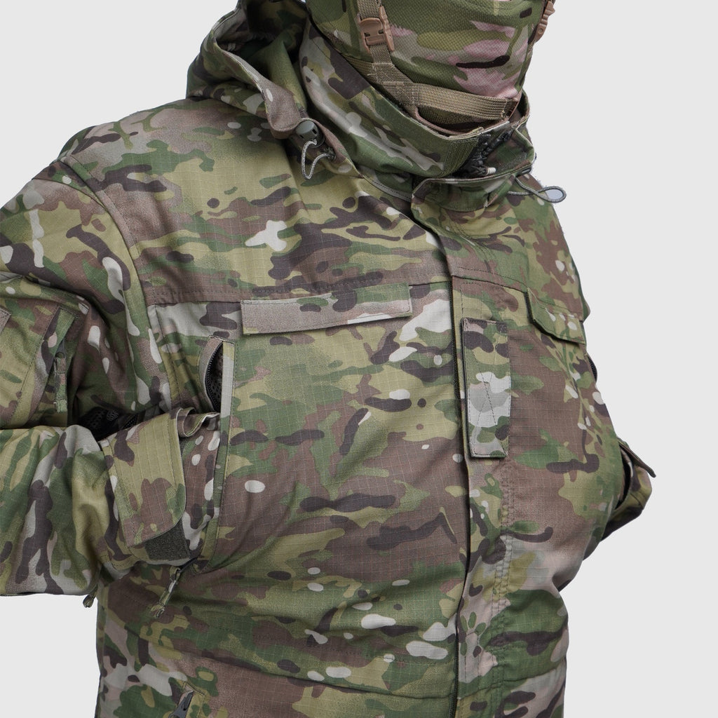 Tactical demi-season jacket with fleece Northwest Gears Multicam Ripstop