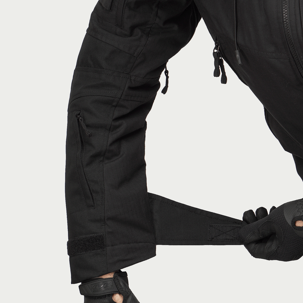 Tactical winter jacket Northwest Gears Black RipStop Climashield Apex