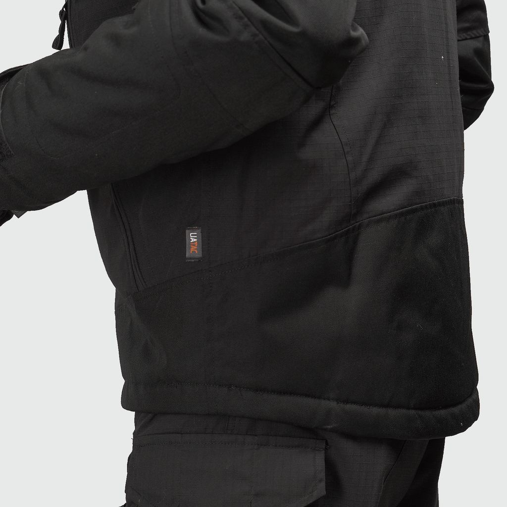 Tactical winter jacket Northwest Gears Black RipStop Climashield Apex